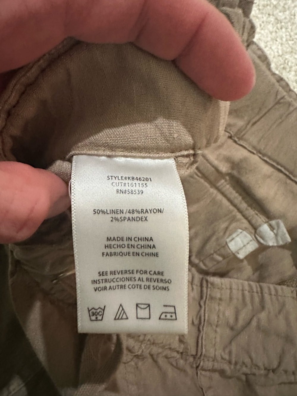 Kut from the Kloth Taupe-Gray Relaxed Linen Trousers - Picture 4 of 7